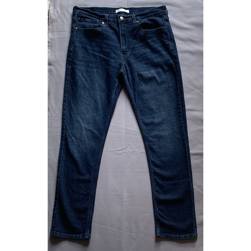 Levi Strauss Signature Men's Slim Fit Jeans W36 L32 Dark Wash Denim Classic Styl